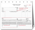 126 Small Format Bills of Lading with Carbon 8 1/2 x 7"