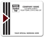 12692 Park Avenue Mailing Labels Laser w Black/Burgundy 4 x 3 1/3"
