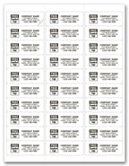 12716 Mailing Labels Laser Permanent 2 5/8 x 1"