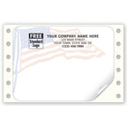 12780 American Flag Mailing Labels Continuous White 3 7/8 x 2 7/8"