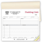 127B Packing Lists Booked 8 1/2 x 7"