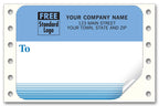 1290 Mailing Labels Continuous White with Blue Address Area 3 7/8 x 2 7/8"