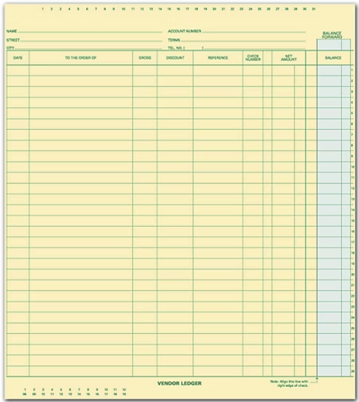 130031N Vendor Ledger 11 x...