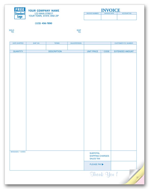 13034 Invoices Laser Classic 8...