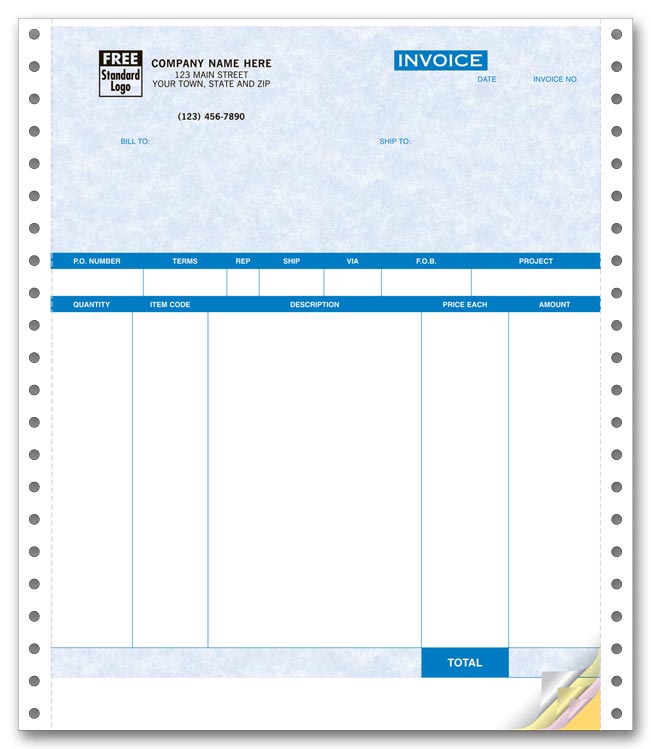 13051AG Product Invoices Continuous Parchment...