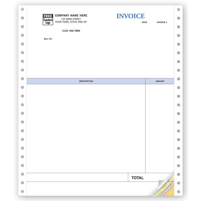 13052 Invoices Professional Continuous Classic...
