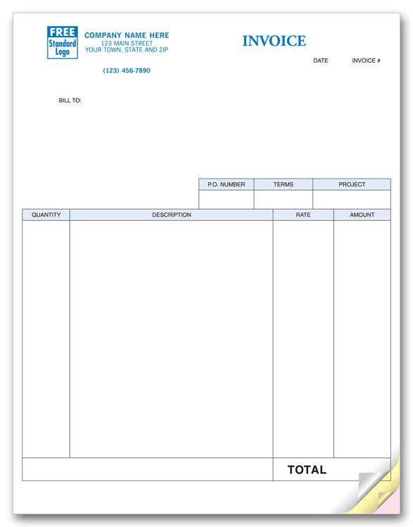 13054 Service Invoices Laser Classic...
