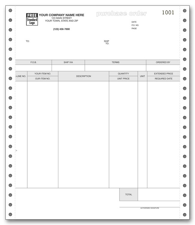13092 11" Continuous Purchase Order...