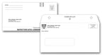13109 Combination Mailer and Return Envelope 9 x 4 1/2", Return 7 1/2 x 3 5/8"