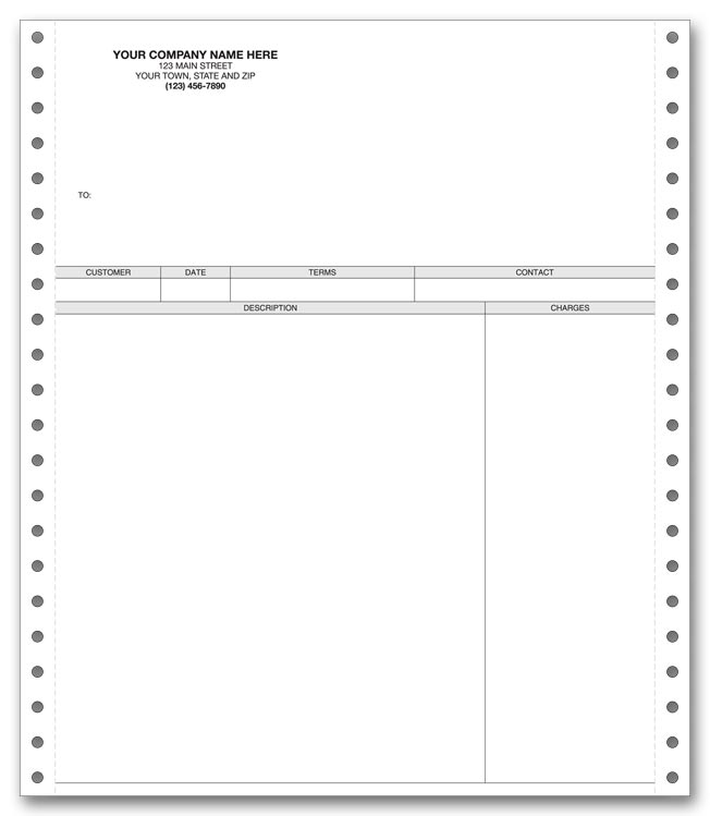 13110 11" Continuous Invoice 9...
