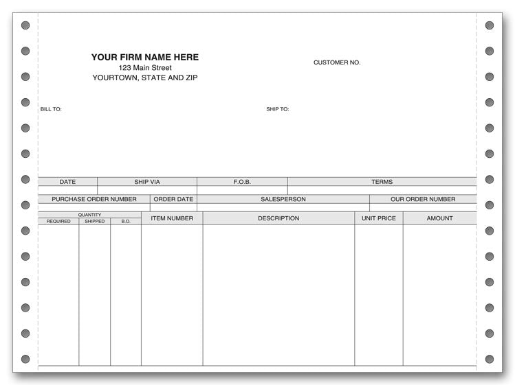 13112 7" Continuous Invoice 9...