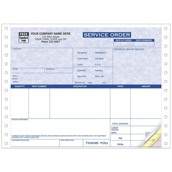 13183G Continuous Service Work Order...