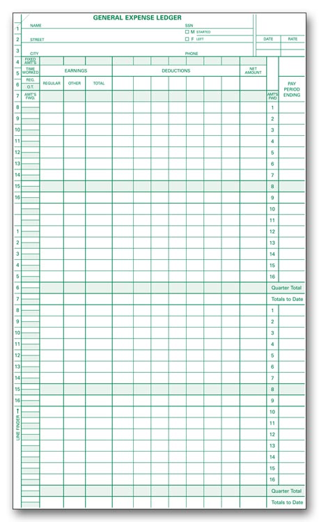 132031N Payroll General Expense Ledger...
