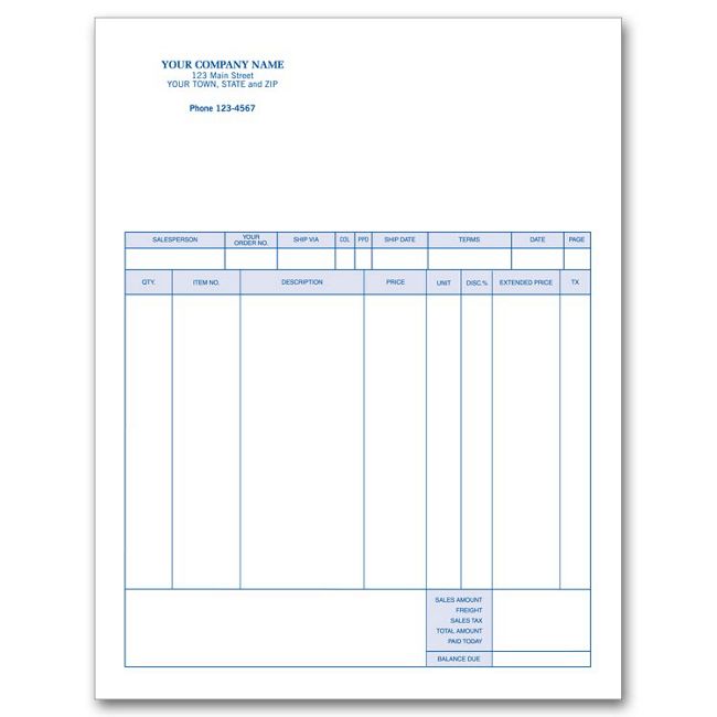13247 Classic Laser Inkjet Invoice...