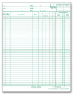 133031N Payroll Expense Ledger 11 x 8 1/2"