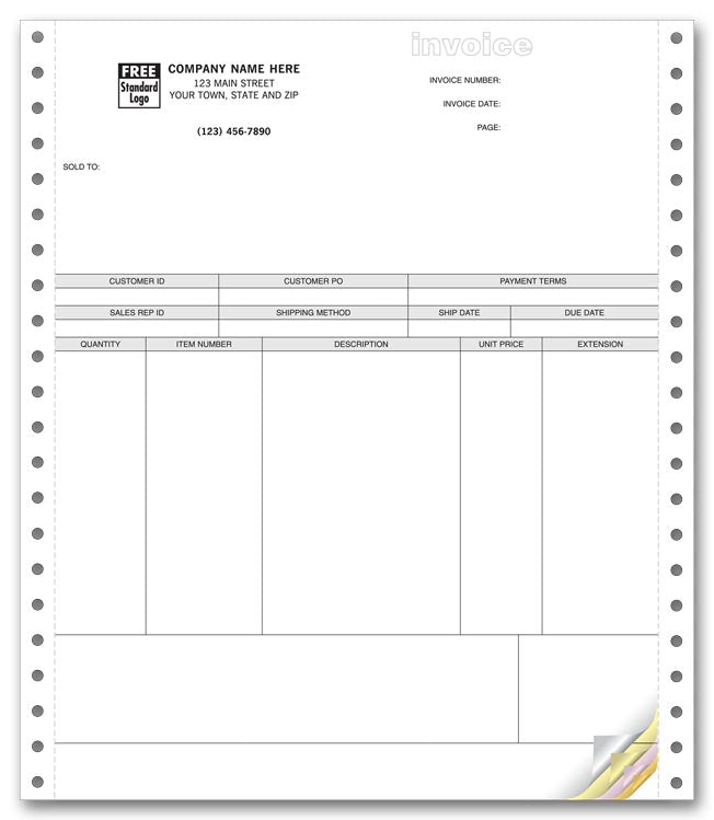 13340 Product Invoices Continuous Classic...