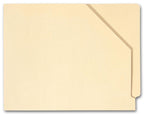 1343 Manila End Tab Diagonal Cut File Pockets 11 pt No expansion 9 1/2 x 12 1/4"