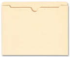 1346 Top Tab Manila Pocket 11 pt No Expansion 9 1/2 x 11 3/4"