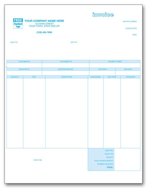 13478 Classic Laser Inkjet Product Invoice 8 1/2 x 11"