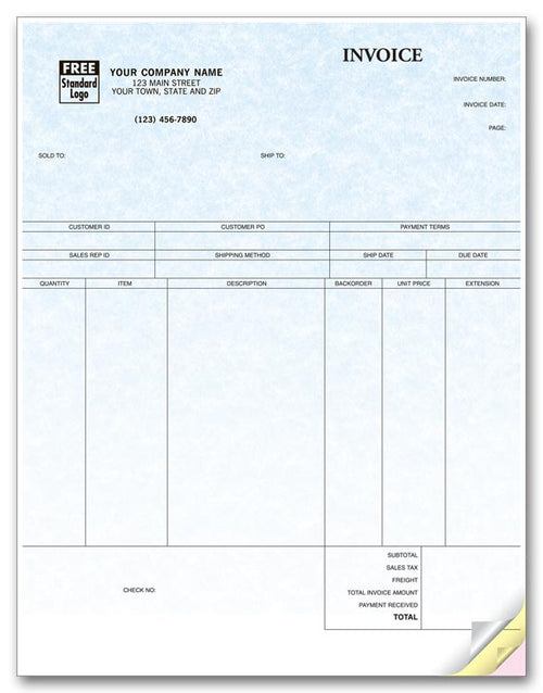 13478G Product Invoices Laser Parchment 8 1/2 x 11"