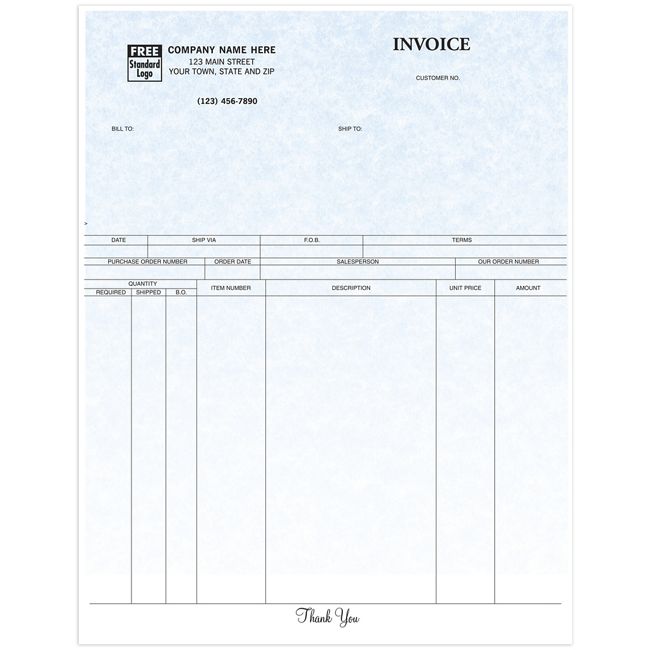 13480G Laser Product Invoice Parchment...