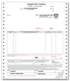 13650 Continuous Bill of Lading Form Classic 8 1/2 x 11"