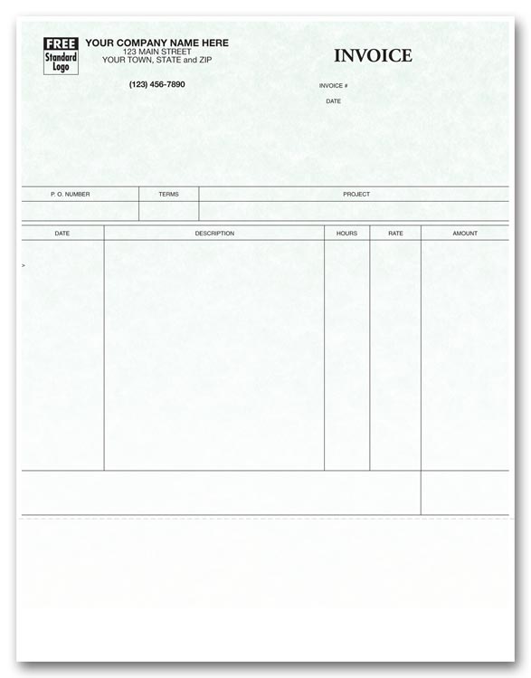 13663G Laser Service Invoice Parchment...