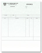 13663G Laser Service Invoice Parchment 8 1/2 x 11"