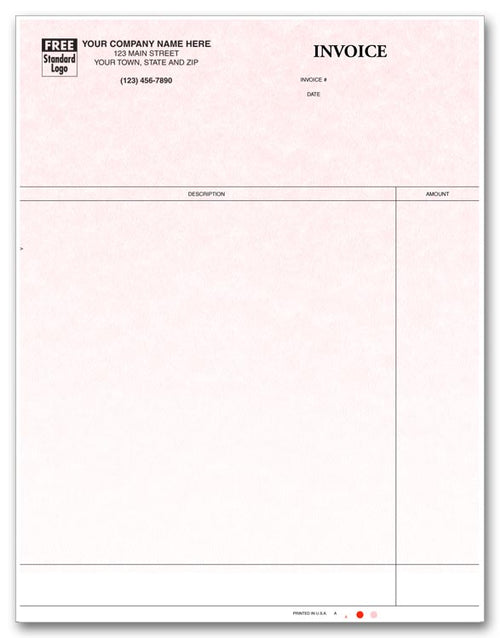 13665G Laser Professional Invoice Parchment 8 1/2 x 11"