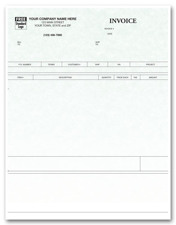 13717G Laser Product Invoice Parchment...