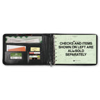 1435N 3 On A Page Zippered Leather Look Vinyl Portfolio 15 x 10 1/4"