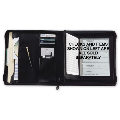 1437N 3 On A Page Deskbook Portfolio Bookbound 12 x 12 1/2"