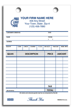 14615 Cash & Carry Register Forms 4 x 6"
