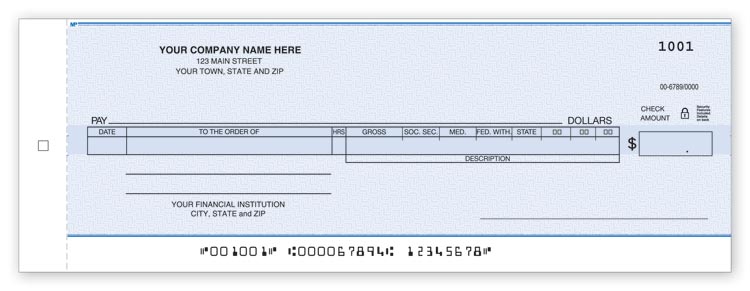 150CC Payroll/General Disbursement Center Check-Carbon...
