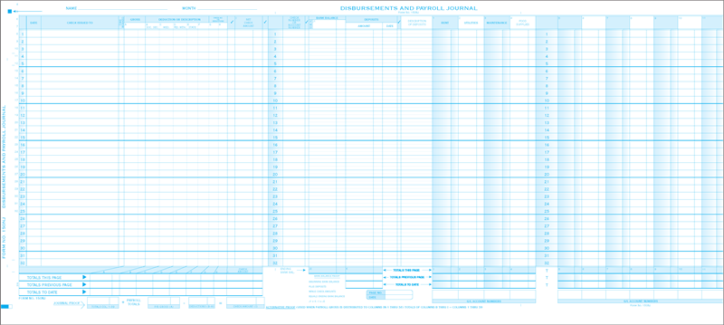 150DJ Payroll Cash Disbursement Journal...
