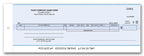 150NC-C Payroll Cash Disbursement Center Check 3 1/4 x 9 1/8"