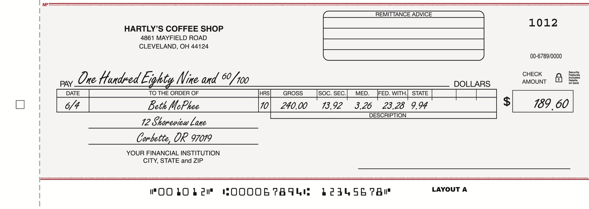 150NC Payroll/General Cash Disbursement Center...