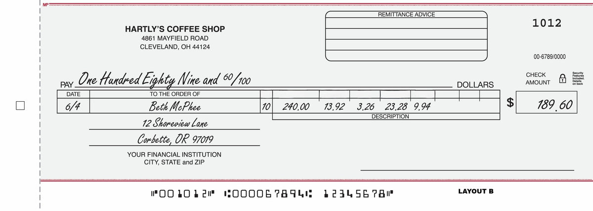 150NC Payroll/General Cash Disbursement Center...