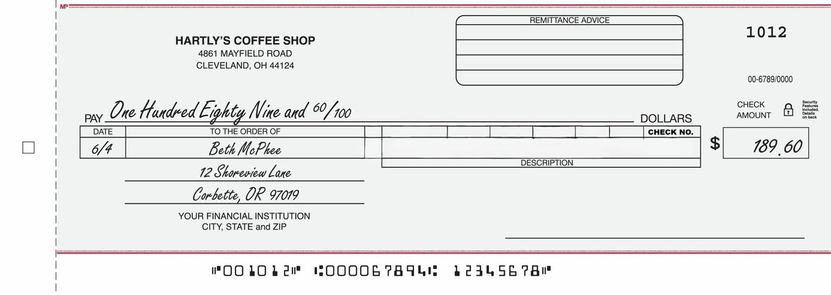 150NC Payroll/General Cash Disbursement Center...