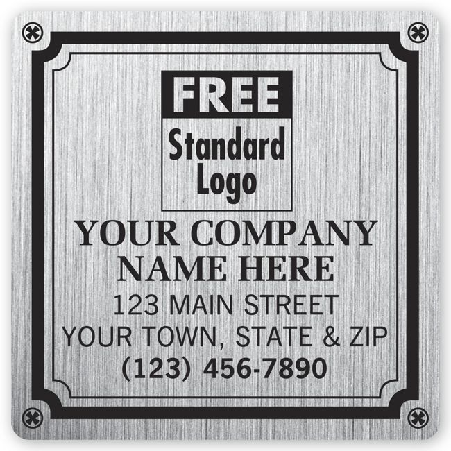 1520 Weatherproof Plate Label Brushed...