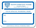 1546C Jumbo Mailing Labels w/ Special Wording Padded White 4 3/4 x 3 3/4"