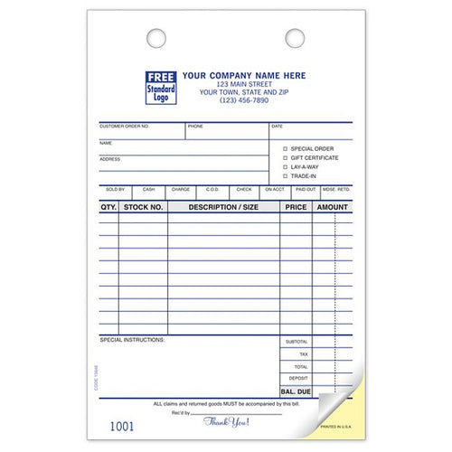 15848 Register Forms Retail 5 1/2 x 8 1/2"