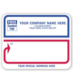 1675 Jumbo Mailing Labels Padded White with Blue Red Border 4 3/4 x 3 3/4"