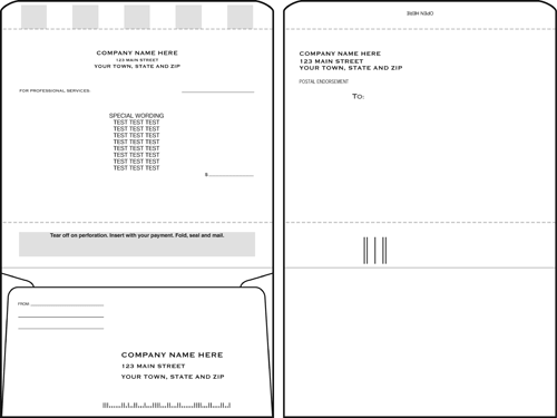 172-C Roundtrip Envelope 4 1/2...
