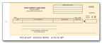 176CC General Disbursement Center Check Carbon 3 1/4 x 8 1/4"