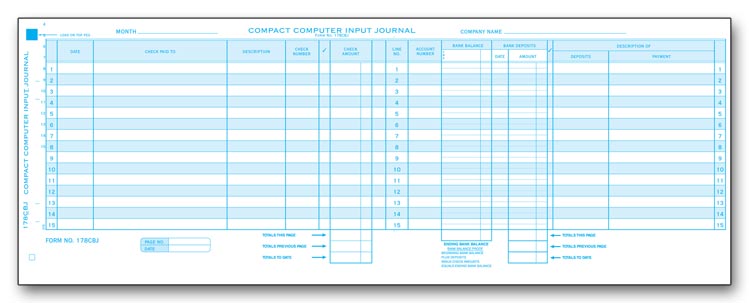 178CBJ Compact Computer Input Journal...