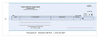 190CC-A Cash Disbursement Center Check Carbon 3 1/4 x 9 1/8"