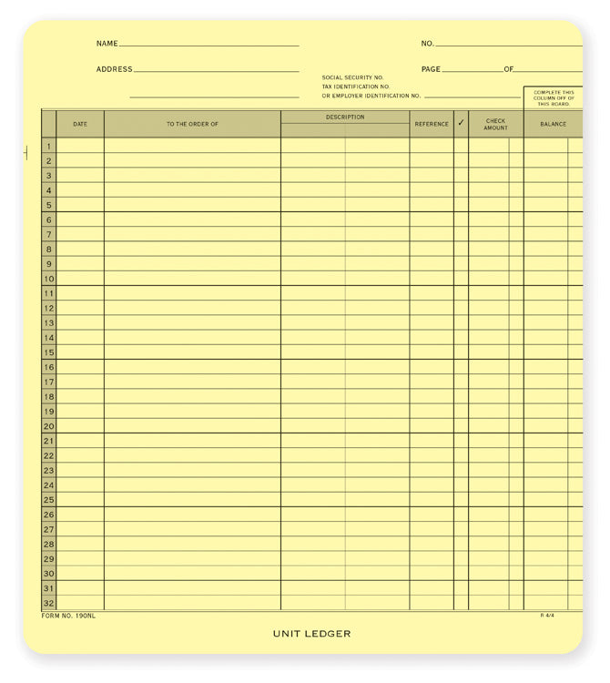 190NL General Disbursement Ledger 9...