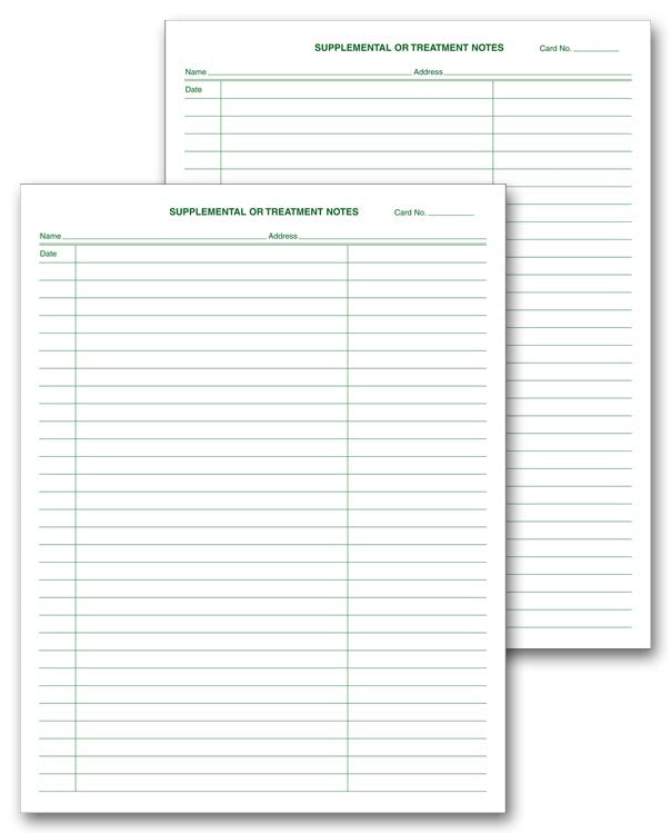 20001 Supplemental & Treatment Notes...
