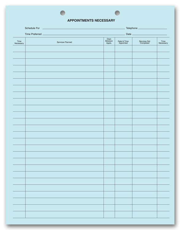 20078 Dental Appointments Necessary Forms...
